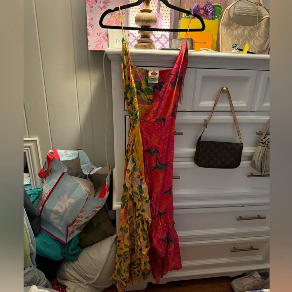 Farm rio floral summer wrap maxi dress